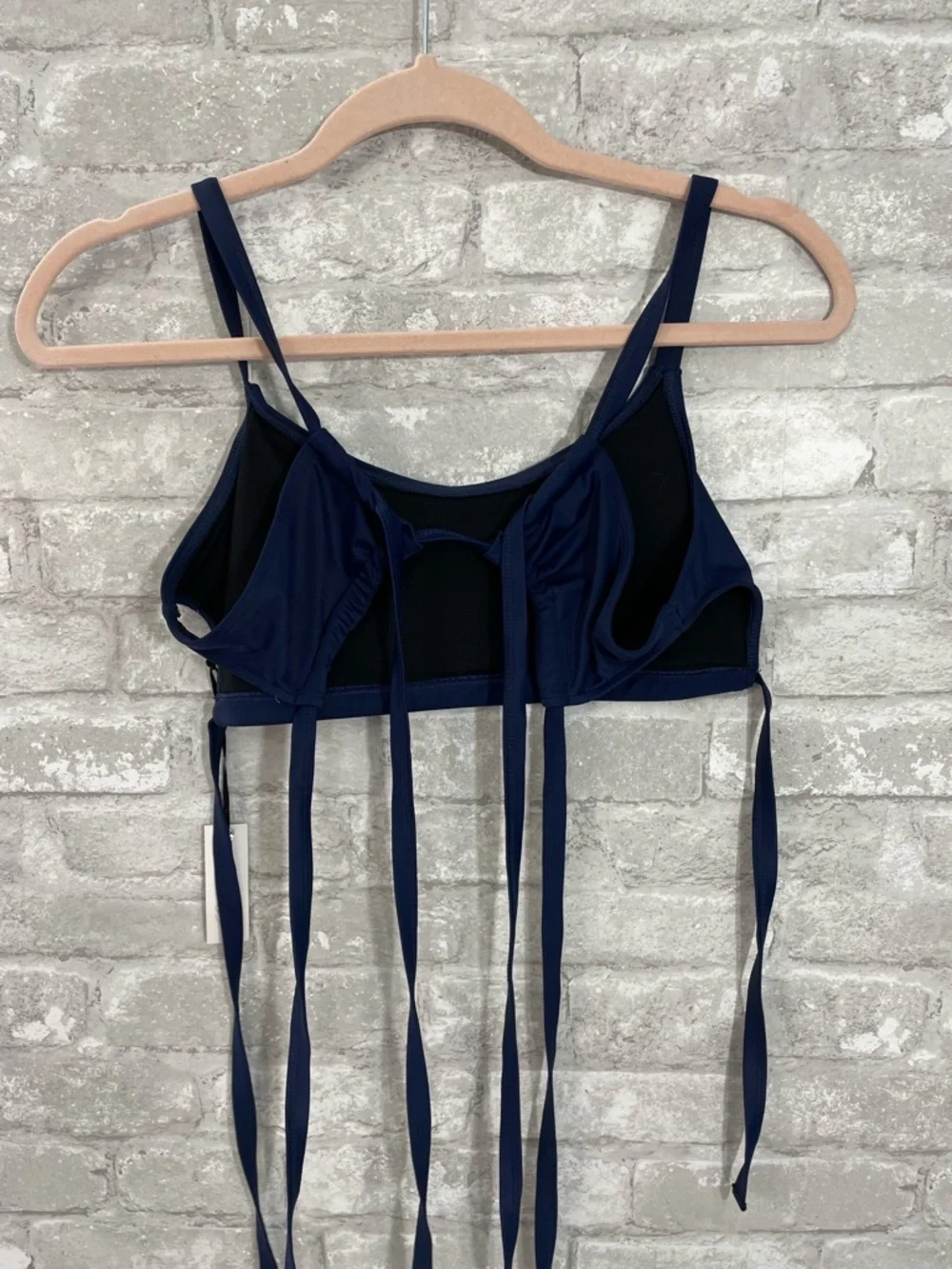 Lovers + Friends Navy Lindsay Bikini Top - Picture 3 of 6
